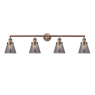 A thumbnail of the Innovations Lighting 215-S Small Cone Antique Copper / Smoked