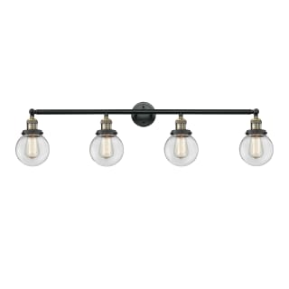 A thumbnail of the Innovations Lighting 215-S-6 Beacon Black Antique Brass / Clear