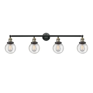 A thumbnail of the Innovations Lighting 215-S-6 Beacon Black Antique Brass / Seedy