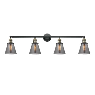 A thumbnail of the Innovations Lighting 215-S Small Cone Black Antique Brass / Smoked