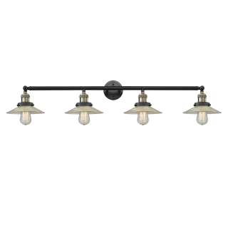 A thumbnail of the Innovations Lighting 215-S Halophane Black Antique Brass / Flat