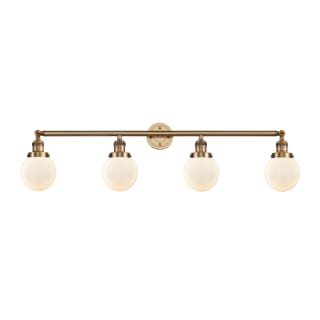 A thumbnail of the Innovations Lighting 215-12-42 Beacon Vanity Brushed Brass / Matte White