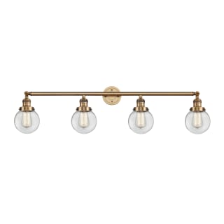 A thumbnail of the Innovations Lighting 215-12-42 Beacon Vanity Brushed Brass / Clear