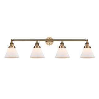 A thumbnail of the Innovations Lighting 215 Large Cone Brushed Brass / Matte White Cased