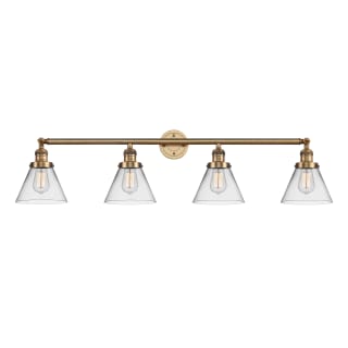 A thumbnail of the Innovations Lighting 215 Large Cone Brushed Brass / Clear