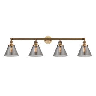 A thumbnail of the Innovations Lighting 215 Large Cone Brushed Brass / Smoked