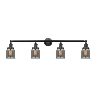 A thumbnail of the Innovations Lighting 215-10-42 Bell Vanity Matte Black / Plated Smoke