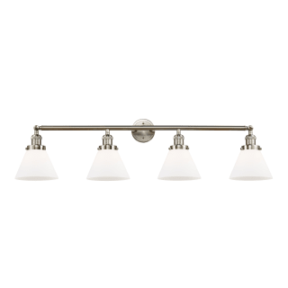 A thumbnail of the Innovations Lighting 215 Large Cone Satin Brushed Nickel / Matte White Cased