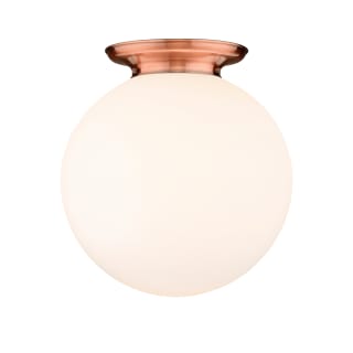 A thumbnail of the Innovations Lighting 221-1F-20-18 Beacon Flush Antique Copper / Matte White