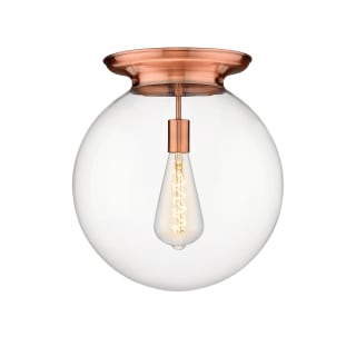 A thumbnail of the Innovations Lighting 221-1F-18-16 Beacon Flush Antique Copper / Clear