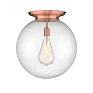 A thumbnail of the Innovations Lighting 221-1F-20-18 Beacon Flush Antique Copper / Seedy