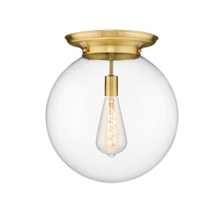 A thumbnail of the Innovations Lighting 221-1F-18-16 Beacon Flush Satin Gold / Clear