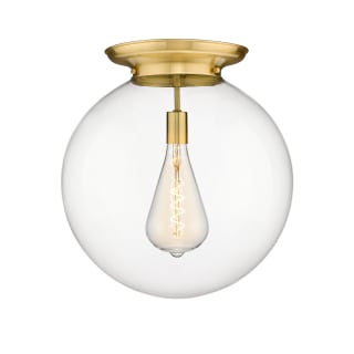 A thumbnail of the Innovations Lighting 221-1F-20-18 Beacon Flush Satin Gold / Clear