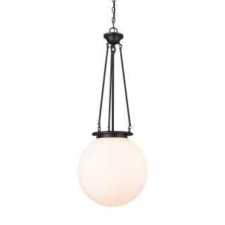 A thumbnail of the Innovations Lighting 221-1P-40-16 Beacon Pendant Matte Black / Matte White