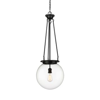 A thumbnail of the Innovations Lighting 221-1P-38-14 Beacon Pendant Matte Black / Clear