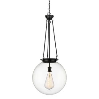 A thumbnail of the Innovations Lighting 221-1P-42-18 Beacon Pendant Matte Black / Clear