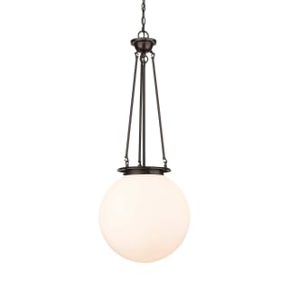 A thumbnail of the Innovations Lighting 221-1P-40-16 Beacon Pendant Oiled Brass / Matte White