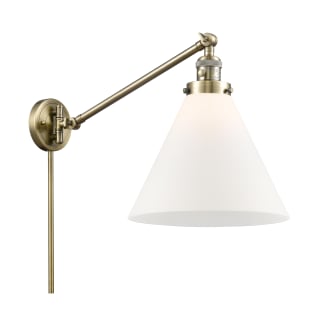 A thumbnail of the Innovations Lighting 237 X-Large Cone Antique Brass / Matte White Cased