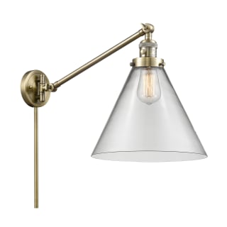 A thumbnail of the Innovations Lighting 237 X-Large Cone Antique Brass / Clear