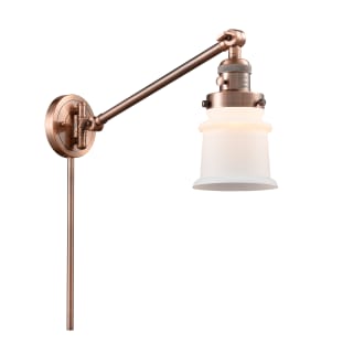 A thumbnail of the Innovations Lighting 237 Small Canton Antique Copper / Matte White