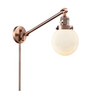 A thumbnail of the Innovations Lighting 237-6 Beacon Antique Copper / Matte White Cased