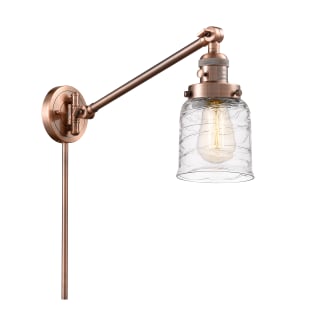 A thumbnail of the Innovations Lighting 237-25-8 Bell Sconce Antique Copper / Deco Swirl
