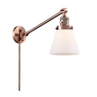 A thumbnail of the Innovations Lighting 237 Small Cone Antique Copper / Matte White Cased
