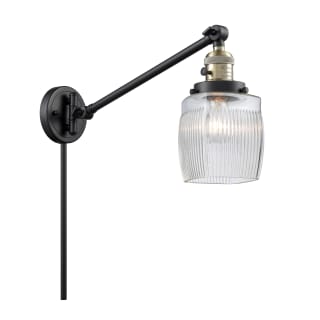 A thumbnail of the Innovations Lighting 237 Colton Black / Antique Brass / Thick Clear Halophane