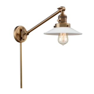 A thumbnail of the Innovations Lighting 237 Halophane Brushed Brass / Matte White