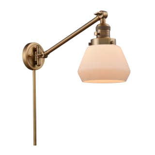 A thumbnail of the Innovations Lighting 237 Fulton Brushed Brass / Matte White