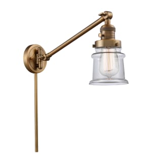 A thumbnail of the Innovations Lighting 237 Small Canton Brushed Brass / Clear