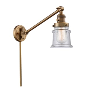 A thumbnail of the Innovations Lighting 237 Small Canton Brushed Brass / Seedy