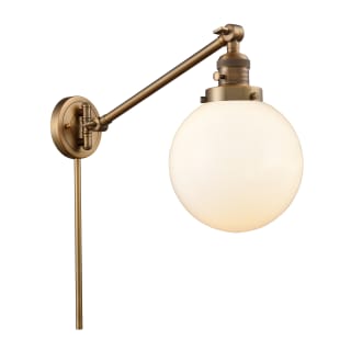 A thumbnail of the Innovations Lighting 237-8 Beacon Brushed Brass / Matte White