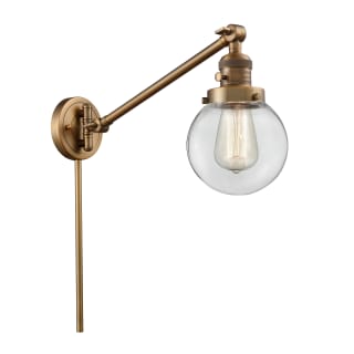 A thumbnail of the Innovations Lighting 237-6 Beacon Brushed Brass / Clear