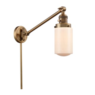 A thumbnail of the Innovations Lighting 237 Dover Brushed Brass / Matte White Cased