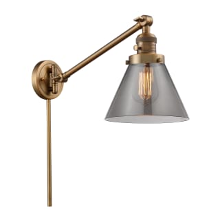A thumbnail of the Innovations Lighting 237 Large Cone Brushed Brass / Smoked