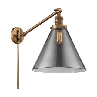 A thumbnail of the Innovations Lighting 237 X-Large Cone Brushed Brass / Smoked