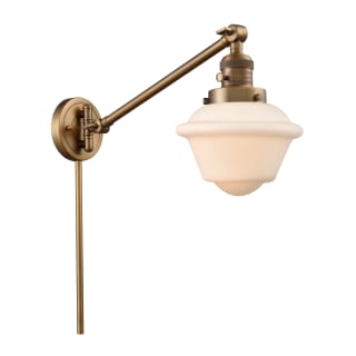 A thumbnail of the Innovations Lighting 237 Small Oxford Brushed Brass / Matte White