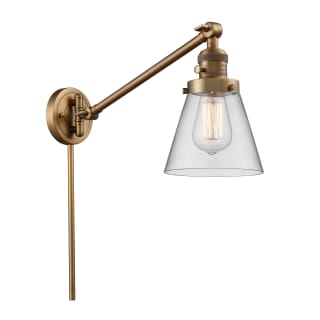 A thumbnail of the Innovations Lighting 237 Small Cone Brushed Brass / Clear