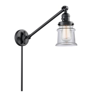 A thumbnail of the Innovations Lighting 237 Small Canton Matte Black / Clear