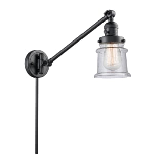 A thumbnail of the Innovations Lighting 237 Small Canton Matte Black / Seedy