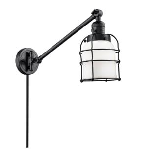 A thumbnail of the Innovations Lighting 237 Small Bell Cage Matte Black / Matte White Cased