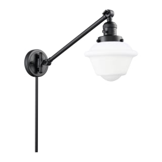 A thumbnail of the Innovations Lighting 237 Small Oxford Matte Black / Matte White