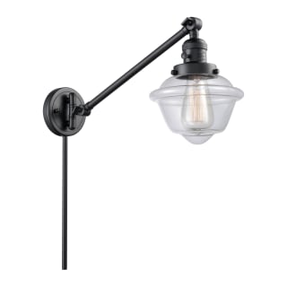 A thumbnail of the Innovations Lighting 237 Small Oxford Matte Black / Clear