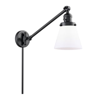 A thumbnail of the Innovations Lighting 237 Small Cone Matte Black / Matte White