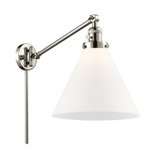 A thumbnail of the Innovations Lighting 237 X-Large Cone Polished Nickel / Matte White Cased
