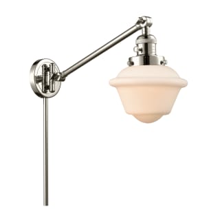 A thumbnail of the Innovations Lighting 237 Small Oxford Polished Nickel / Matte White