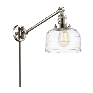 A thumbnail of the Innovations Lighting 237-25-8 Bell Sconce Polished Nickel / Clear Deco Swirl