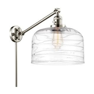 A thumbnail of the Innovations Lighting 237-13-12-L Bell Sconce Polished Nickel / Clear Deco Swirl