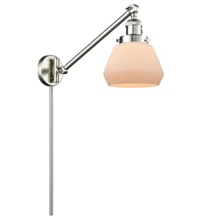 A thumbnail of the Innovations Lighting 237 Fulton Satin Brushed Nickel / Matte White Cased